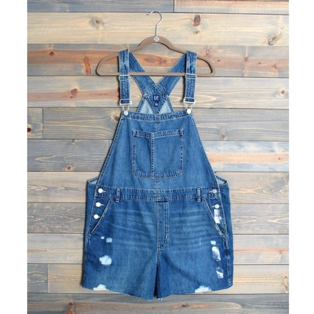 GAP Women's Demin Overall Shorts